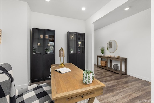 12940 Brier Ct, Firestone, CO 80504 - office space with wood finished floors and recessed lighting