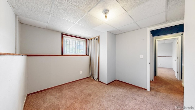 4396 Dearborn St, Denver, CO 80239 - empty room with light carpet and a paneled ceiling