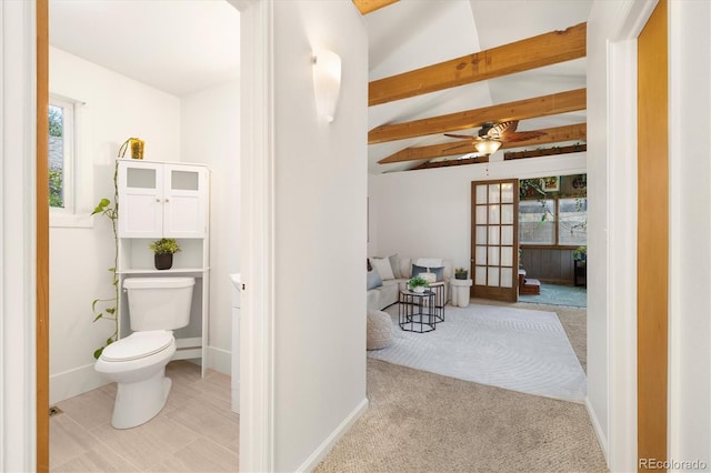 1760 W 74th Way, Denver, CO 80221 - bathroom with toilet and ceiling fan