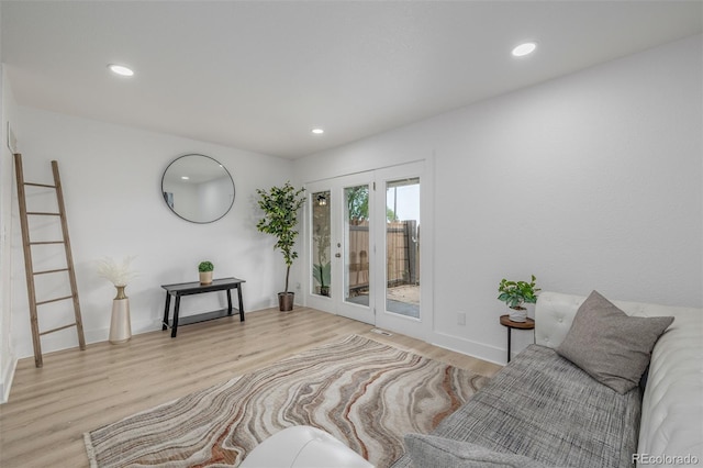 2232 Coronado Pkwy Unit B, Denver, CO 80229 - sitting room featuring wood finished floors and recessed lighting