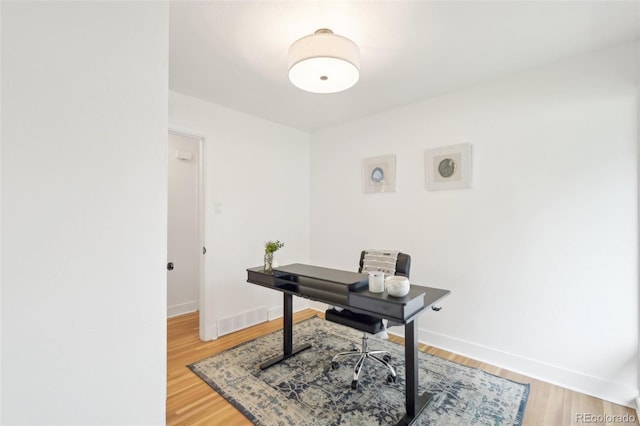 5445 Nebraska Way, Denver, CO 80246 - office featuring baseboards and light wood finished floors