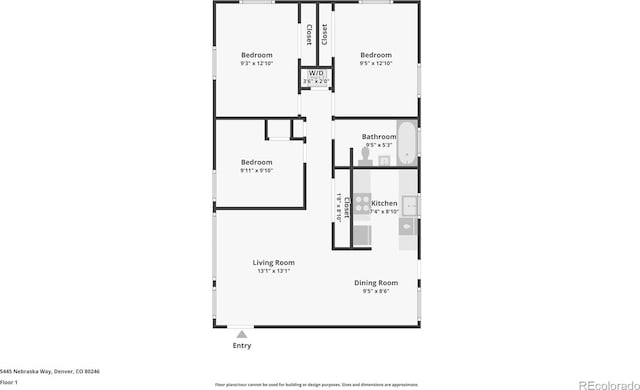 5445 Nebraska Way, Denver, CO 80246 - room layout
