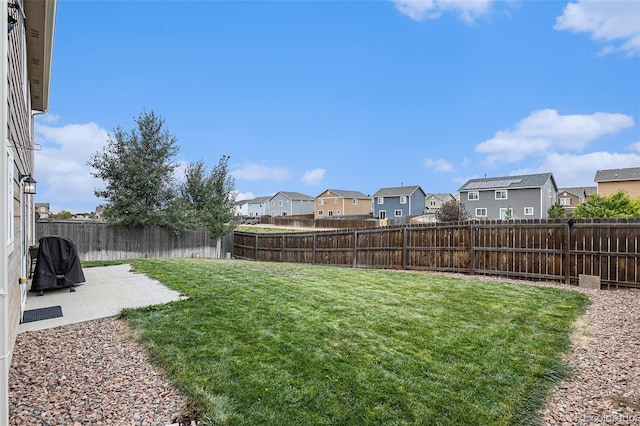 view of yard featuring a patio