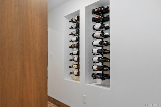 view of wine room