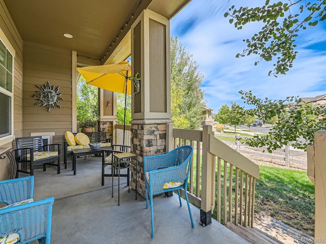 16658 Prospect Ln, Broomfield, CO 80023 - view of patio / terrace featuring outdoor lounge area