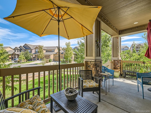 16658 Prospect Ln, Broomfield, CO 80023 - porch featuring a residential view
