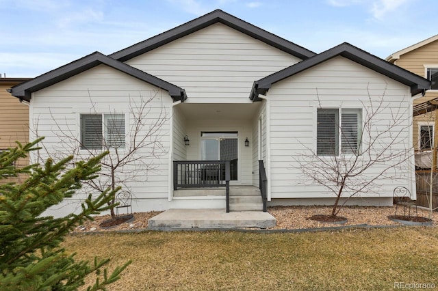 4391 Mcmurdo Ct, Castle Rock, CO 80108 - view of front facade with a front lawn
