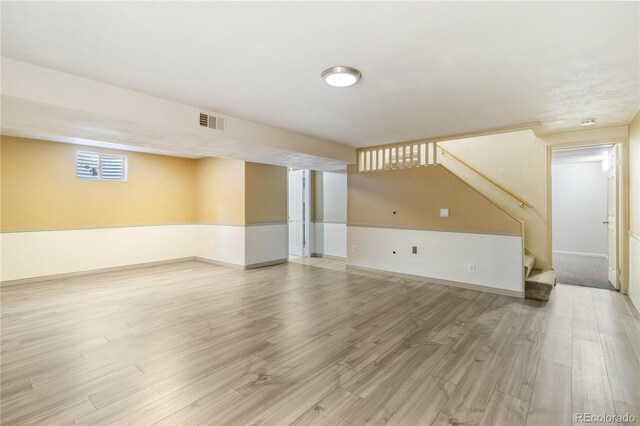 interior space with light wood-type flooring