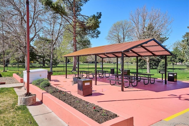 view of home's community featuring a gazebo