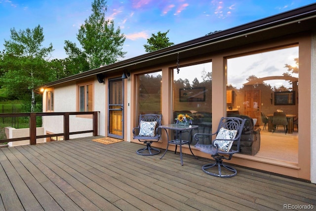 713 Aspen Rd, Golden, CO 80401 - view of wooden terrace