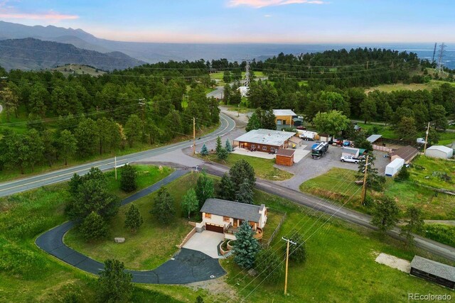 713 Aspen Rd, Golden, CO 80401 - drone / aerial view of a mountain backdrop