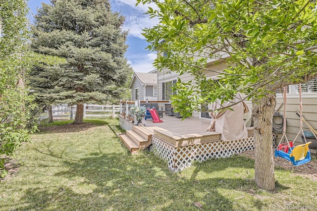 1179 S Fultondale Cir, Aurora, CO 80018 - view of yard featuring a deck