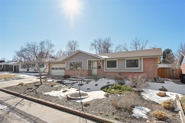 ranch-style house with a garage