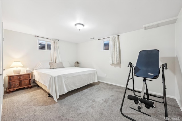 bedroom featuring carpet floors