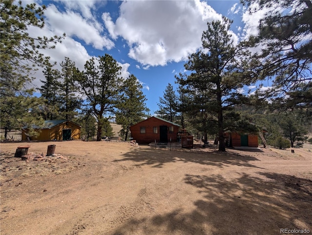 2117 Badger Creek Rd, Hartsel, CO 80449 - view of yard featuring an outbuilding