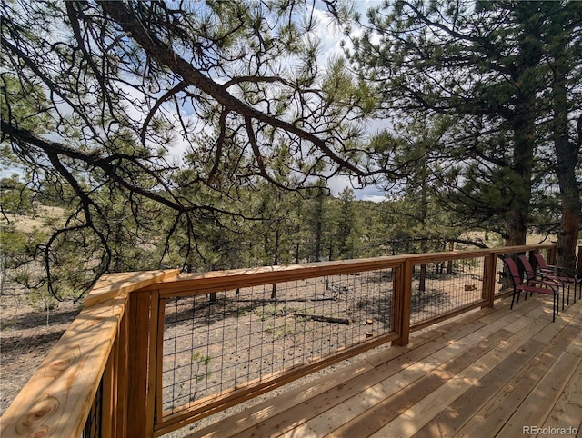 2117 Badger Creek Rd, Hartsel, CO 80449 - view of wooden terrace