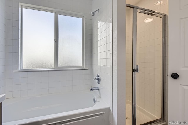 19033 E 22nd Cir, Aurora, CO 80011 - full bathroom with a stall shower and a bath