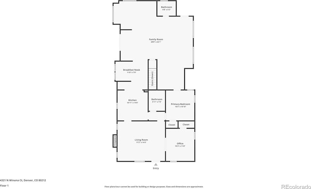 4321 Winona Ct, Denver, CO 80212 - home floor plan