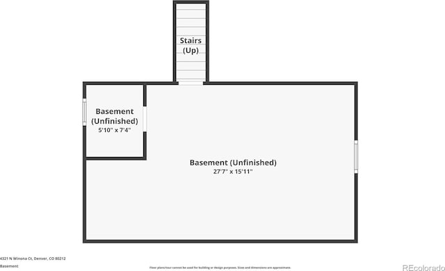 4321 Winona Ct, Denver, CO 80212 - room layout