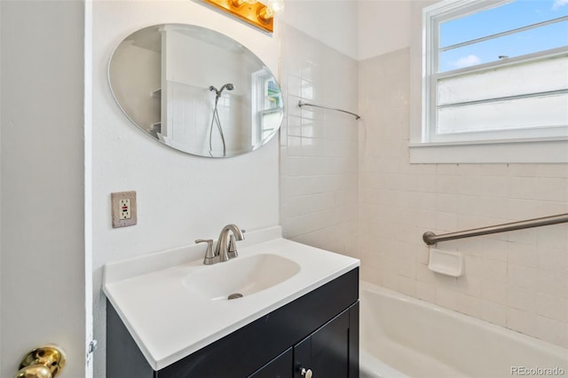 532 Front St, Fairplay, CO 80440 - bathroom featuring vanity and shower / bathtub combination
