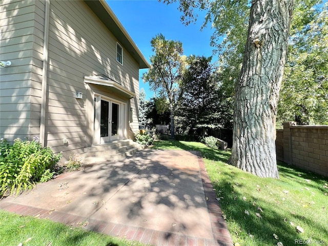 4625 S University Blvd, Englewood, CO 80113 - view of patio / terrace with french doors and entry steps
