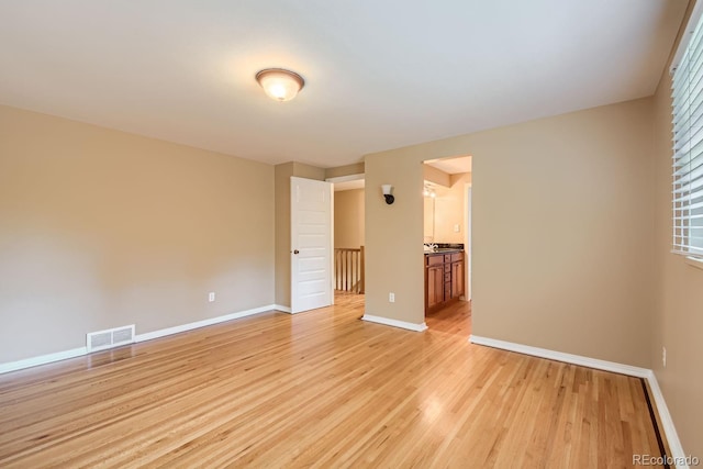 interior space featuring light wood-type flooring