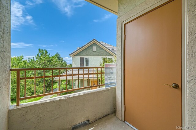 view of balcony