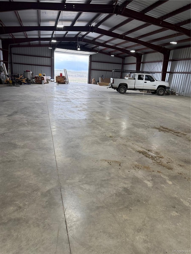942 S County Road 129th Rd, Bennett, CO 80102 - garage featuring metal wall