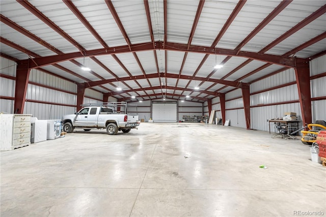 942 S County Road 129th Rd, Bennett, CO 80102 - garage featuring metal wall