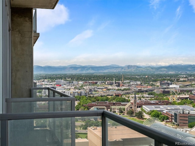 891 14th St Unit 2505, Denver, CO 80202 - balcony featuring a mountain view and a view of city