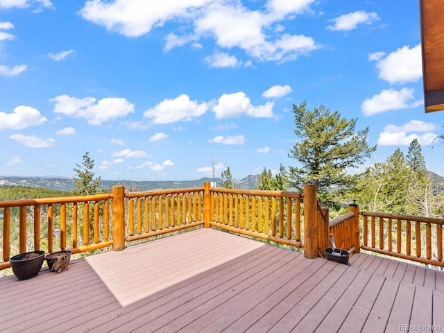11766 Coal Creek Heights Dr, Golden, CO 80403 - deck with a mountain view