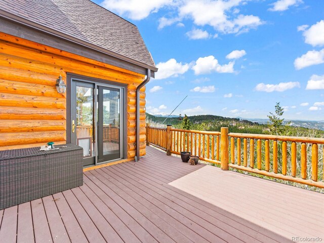 11766 Coal Creek Heights Dr, Golden, CO 80403 - view of wooden deck