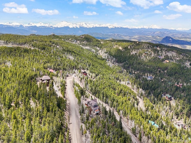 11766 Coal Creek Heights Dr, Golden, CO 80403 - bird's eye view of a heavily wooded area and mountains