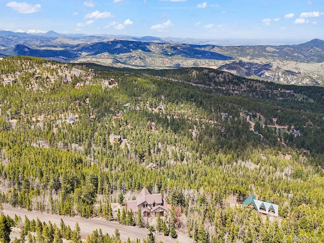 11766 Coal Creek Heights Dr, Golden, CO 80403 - mountain view featuring a heavily wooded area