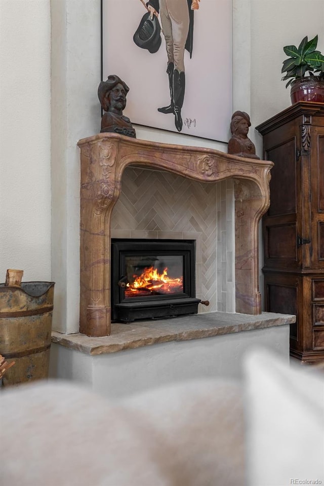 192 Nova Dr, Pine, CO 80470 - detailed view of a glass covered fireplace