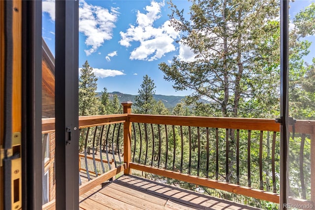 192 Nova Dr, Pine, CO 80470 - deck with a mountain view