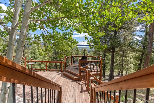 192 Nova Dr, Pine, CO 80470 - view of deck