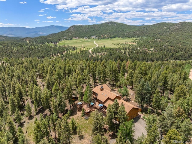 192 Nova Dr, Pine, CO 80470 - aerial view of property and surrounding area with a mountain backdrop