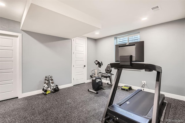 view of exercise room