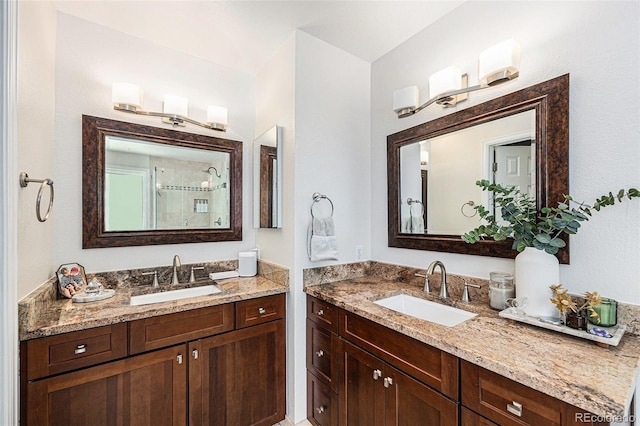 5265 S Cathay Way, Centennial, CO 80015 - full bathroom with a shower stall and two vanities