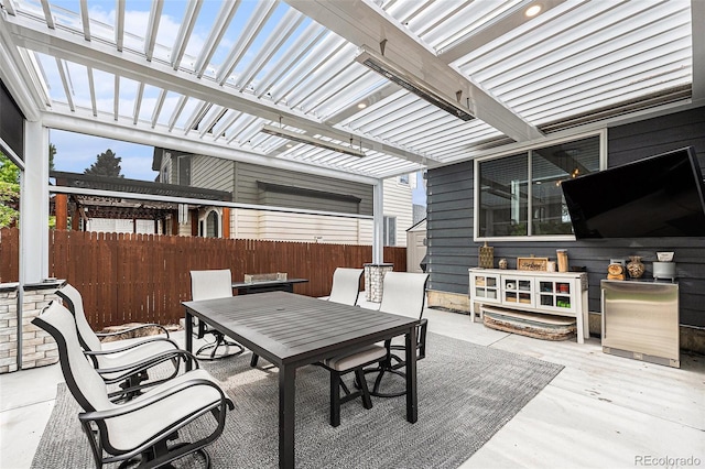 5265 S Cathay Way, Centennial, CO 80015 - view of patio with outdoor dining area and a pergola