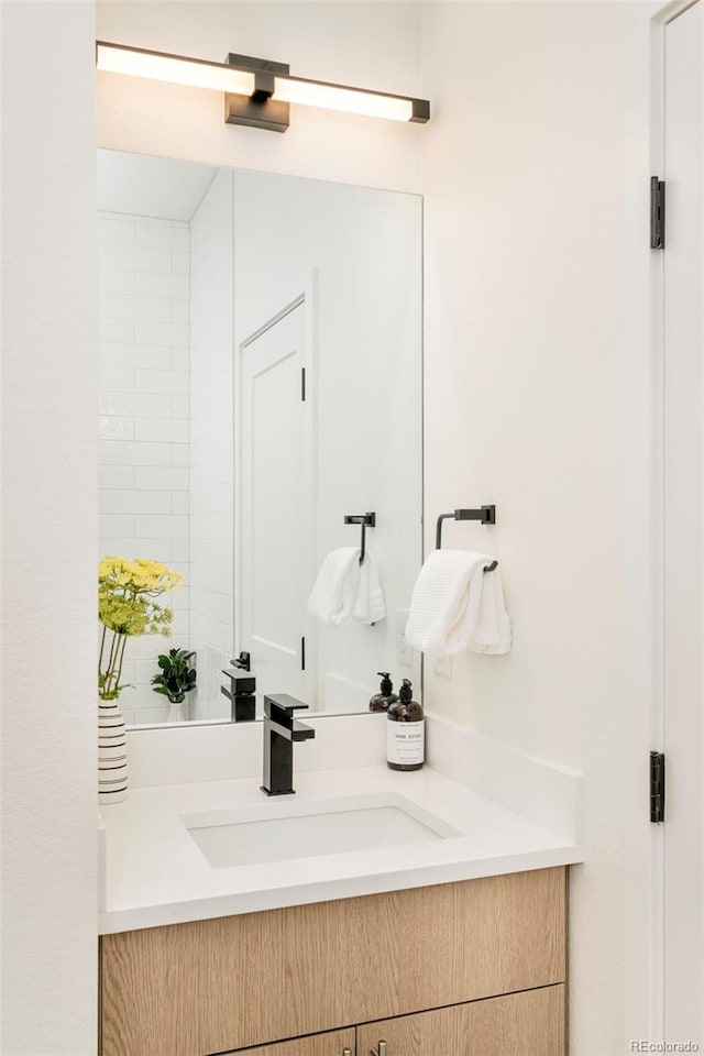 bathroom featuring vanity
