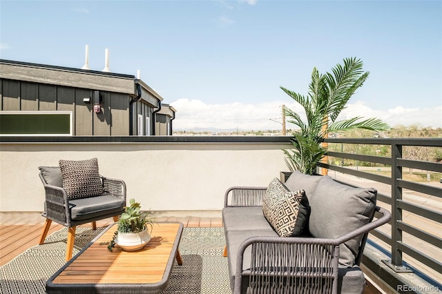 2105 S Galapago St Unit 4, Denver, CO 80223 - view of patio / terrace with a balcony