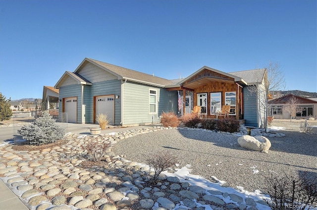 view of front of house featuring a garage