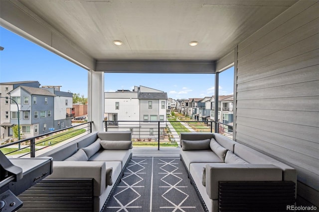 12270 W 57th Ave, Arvada, CO 80002 - balcony with an outdoor living space and a residential view