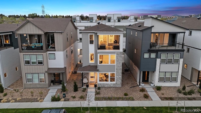 12270 W 57th Ave, Arvada, CO 80002 - contemporary home with a balcony and a residential view
