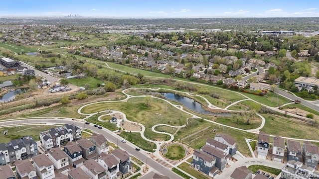 12270 W 57th Ave, Arvada, CO 80002 - aerial overview of property's location with a large body of water and nearby suburban area