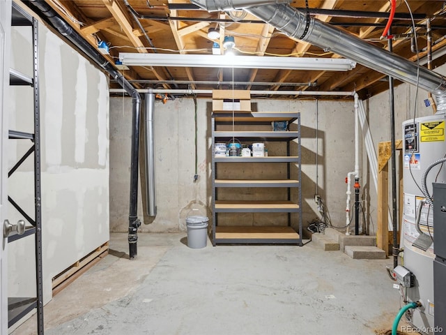 6490 S Pontiac Ct, Centennial, CO 80111 - unfinished basement with water heater