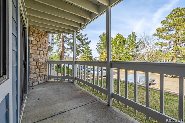 view of balcony