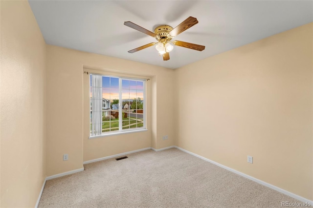 3371 Bexley Dr, Colorado Springs, CO 80922 - empty room with ceiling fan, carpet, and baseboards